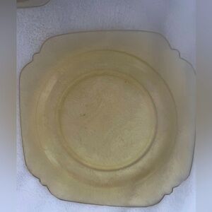 Federal Glass Patrician. Amber/ light yellow